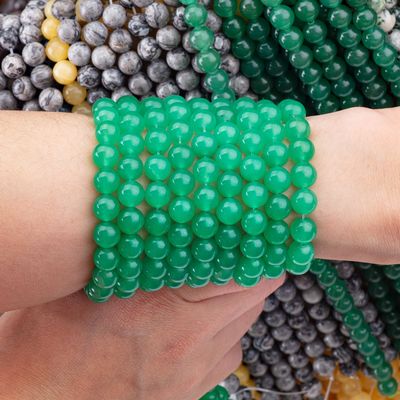8 mm perline di pietra gioiosa avventurina verde Perline di pietra cristallina curativa per la fabbricazione di gioielli