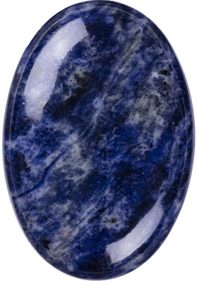 Sodalite naturale lucidata pietra di palma Sodalite tascabile gemma Sodalite pietra di preoccupazione per alleviare lo stress Decorazione domestica