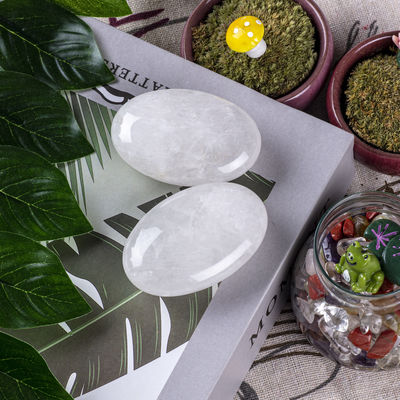 Pietra di Palma Quarzo Chiara Naturale Pietra di Quarzo Chiara Unisex Ovale Per Reiki Energia Chakra Meditazione Ansietà Liberazione
