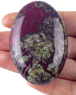 Pietra di sangue di drago naturale pietra artigianale a forma ovale pietra di sangue di drago pietra di palma pietra preziosa per la decorazione domestica