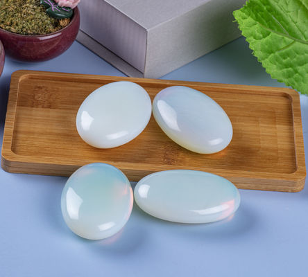 Pietra di palma opal naturale guarigione lucidato tasca opal pietre di roccia ovali pietra di preoccupazione rilascio di ansia