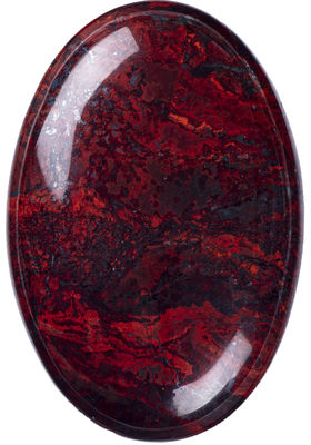 Pietra di palma di giaspo di fiore rosso naturale - cristallo curativo per l'equilibrio energetico e la messa a terra