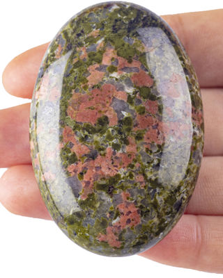Pietra di palma Unakite lucidata naturale Pietra da tasca Unakite Pietra preziosa Unakite Pietra di preoccupazione Per rilassamento dello stress Decorazione domestica