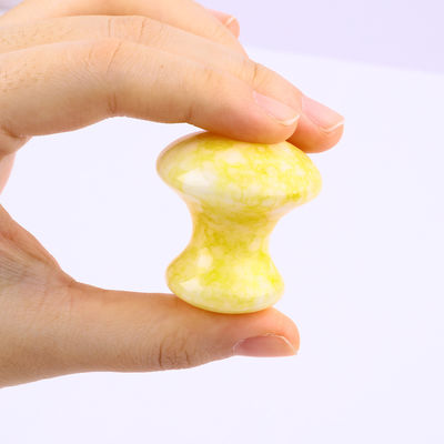 Giallo giada funghi cristallo Guasha Board Per la cura della salute personale