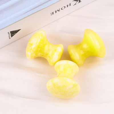 Giallo giada funghi cristallo Guasha Board Per la cura della salute personale