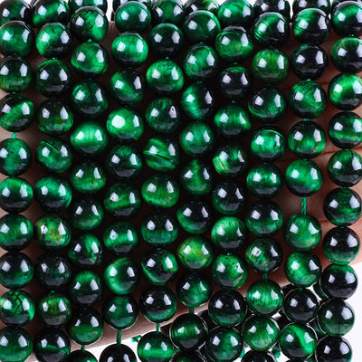 8mm Occhio di tigre verde Gemstone di cristallo di pietra di guarigione per la produzione di gioielli