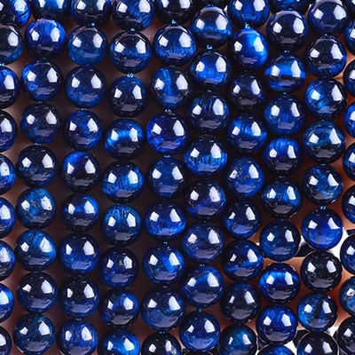 8mm Occhio di tigre blu scuro naturale Gemstone cristallo perla di pietra per la realizzazione di gioielli