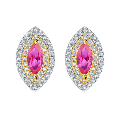 Marquise Shape esclusivo artigianato orecchini Gemstone Zircon gioielli da sposa