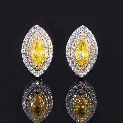 Marquise Shape esclusivo artigianato orecchini Gemstone Zircon gioielli da sposa
