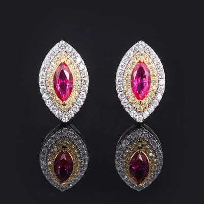 Marquise Shape esclusivo artigianato orecchini Gemstone Zircon gioielli da sposa