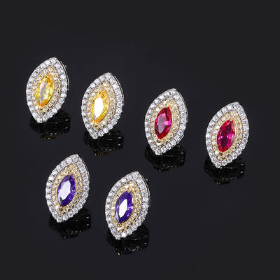 Marquise Shape esclusivo artigianato orecchini Gemstone Zircon gioielli da sposa