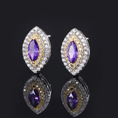 Marquise Shape esclusivo artigianato orecchini Gemstone Zircon gioielli da sposa