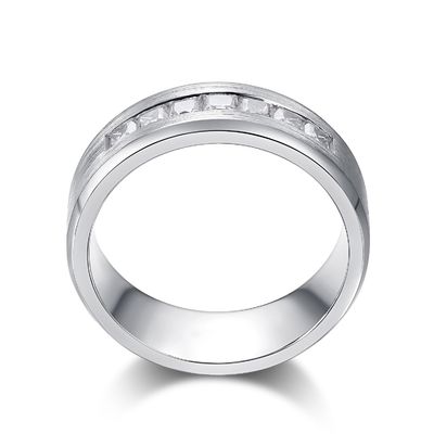 Anello di fidanzamento in oro Moissanite diamante 18 carati colore personalizzato
