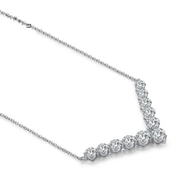18k oro Moissanite diamante collare sorriso pendente per regali