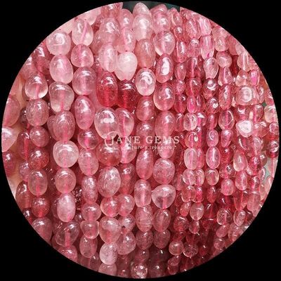 Pietra preziosa di cristallo naturale di forma irregolare Quarzo rosa / Quarzo fragola / Ametista / Quarzo chiaro