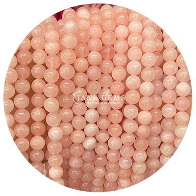 Ingrosso di cristallo naturale gemma rotondo calcedonia perline giada rotondo perline sciolte accessori per fai da te bracciale collana