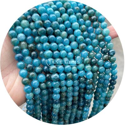 Al dettaglio perline rotonde in pietra naturale perline rotonde in pietra gemma all'aria libera accessori perline all'aria libera in acquamarino da 8 mm per gioielli fai da te