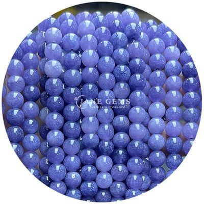 Al dettaglio perline rotonde in pietra naturale perline rotonde in pietra gemma all'aria libera accessori perline all'aria libera in acquamarino da 8 mm per gioielli fai da te