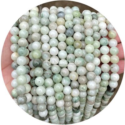 Al dettaglio perline rotonde in pietra naturale perline rotonde in pietra gemma all'aria libera accessori perline all'aria libera in acquamarino da 8 mm per gioielli fai da te