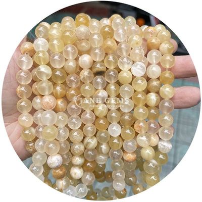 Al dettaglio perline rotonde in pietra naturale perline rotonde in pietra gemma all'aria libera accessori perline all'aria libera in acquamarino da 8 mm per gioielli fai da te