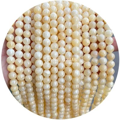 Al dettaglio perline rotonde in pietra naturale perline rotonde in pietra gemma all'aria libera accessori perline all'aria libera in acquamarino da 8 mm per gioielli fai da te