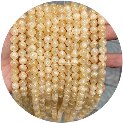 Al dettaglio perline rotonde in pietra naturale perline rotonde in pietra gemma all'aria libera accessori perline all'aria libera in acquamarino da 8 mm per gioielli fai da te