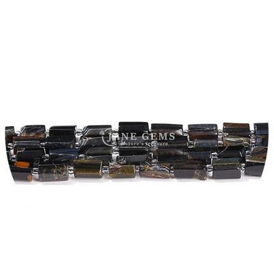 Ingrosso per gioielli a forma di cilindro di pietra preziosa di cristallo naturale Agate cilindro a forma di cilindro accessori per gioielli fai da te