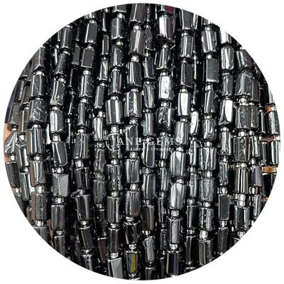 Ingrosso per gioielli a forma di cilindro di pietra preziosa di cristallo naturale Agate cilindro a forma di cilindro accessori per gioielli fai da te