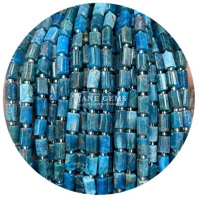 Ingrosso per gioielli a forma di cilindro di pietra preziosa di cristallo naturale Agate cilindro a forma di cilindro accessori per gioielli fai da te