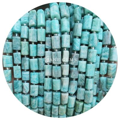 Ingrosso per gioielli a forma di cilindro di pietra preziosa di cristallo naturale Agate cilindro a forma di cilindro accessori per gioielli fai da te
