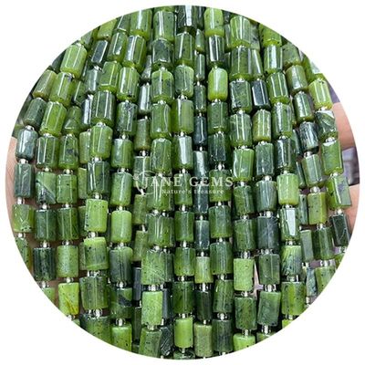 Ingrosso per gioielli a forma di cilindro di pietra preziosa di cristallo naturale Agate cilindro a forma di cilindro accessori per gioielli fai da te
