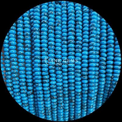 Cristallo naturale di pietra gemma Rondelle forma abaco Amazonite Occhio di tigre Stringhe di perline sciolte per braccialetti yoga