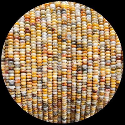 Gems Bead Dimensioni personalizzate Rondelle Abaco Forma Gemstone Agate Pazzo Acquamarino Stringhe di perline sciolte per la produzione di gioielli