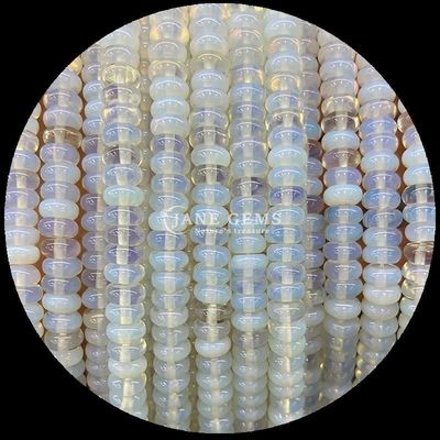 Gems Bead Dimensioni personalizzate Rondelle Abaco Forma Gemstone Opalite Setta Dorata Flussi di perline sciolte per la realizzazione di gioielli