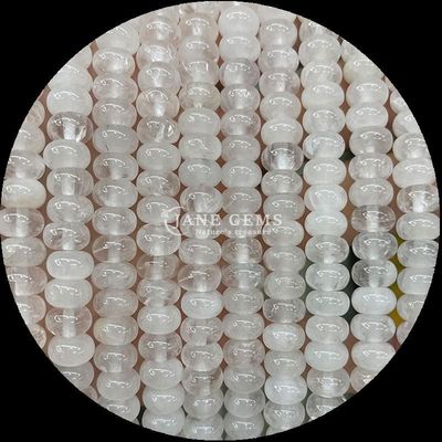 Dimensioni personalizzate Gems Bead Rondelle Abacus Forma Gemstone Carnelian Quartz chiaro Stringhe di perline sciolte per la realizzazione di gioielli