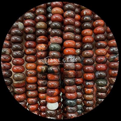 Dimensioni personalizzate Gems Bead Rondelle Abacus Forma Gemstone Carnelian Quartz chiaro Stringhe di perline sciolte per la realizzazione di gioielli