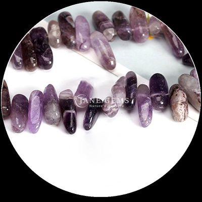 Pietra preziosa di cristallo naturale forma irregolare dei denti perline lucidate ghiaia ghiaia fili di perline sciolte per la fabbricazione di gioielli fai da te