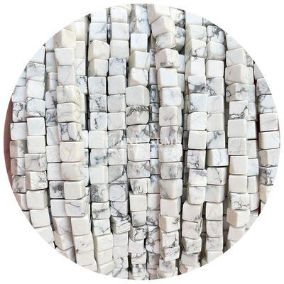 Ingrosso di cristallo naturale gemma perle a forma quadrata cubo perle di pietra sciolte accessori perle di pietra cubo spaziatori per gioielli