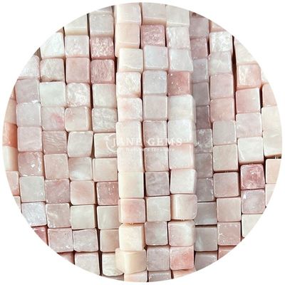 Ingrosso di cristallo naturale gemma perle a forma quadrata cubo perle di pietra sciolte accessori perle di pietra cubo spaziatori per gioielli
