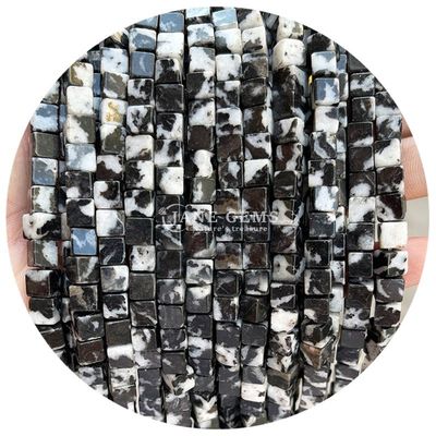 Ingrosso di cristallo naturale gemma perle a forma quadrata cubo perle di pietra sciolte accessori perle di pietra cubo spaziatori per gioielli