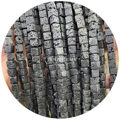 Ingrosso di cristallo naturale gemma perle a forma quadrata cubo perle di pietra sciolte accessori perle di pietra cubo spaziatori per gioielli