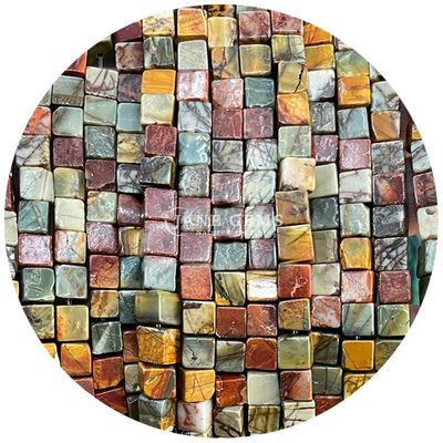 Ingrosso di cristallo naturale gemma quadrato agate perline cubo sciolto perline turchesi accessori spaziatori per la realizzazione di gioielli