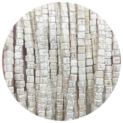 Ingrosso di cristallo naturale gemma quadrato agate perline cubo sciolto perline turchesi accessori spaziatori per la realizzazione di gioielli