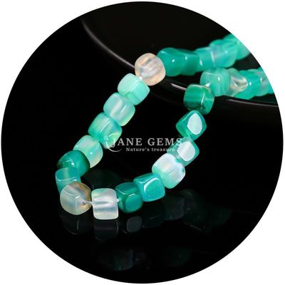 Ingrosso di cristallo naturale gemma quadrato agate perline cubo sciolto perline turchesi accessori spaziatori per la realizzazione di gioielli