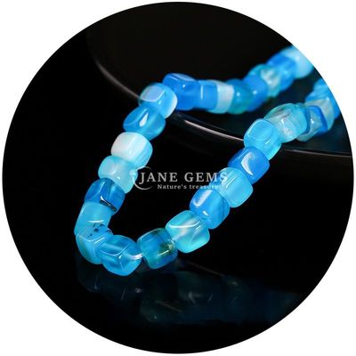 Ingrosso di cristallo naturale gemma quadrato agate perline cubo sciolto perline turchesi accessori spaziatori per la realizzazione di gioielli