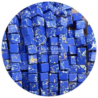Ingrosso di cristallo naturale gemma quadrato agate perline cubo sciolto perline turchesi accessori spaziatori per la realizzazione di gioielli