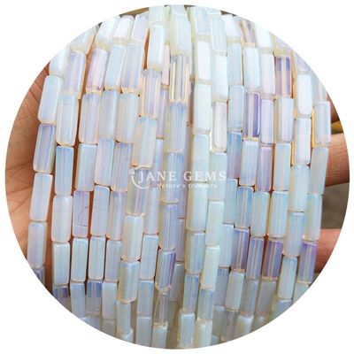 Ingrosso Genuine Perle di pietra preziosa libera Rectangular Cuboid Perle di pietra libera Spacers Accessori per gioielli Diy