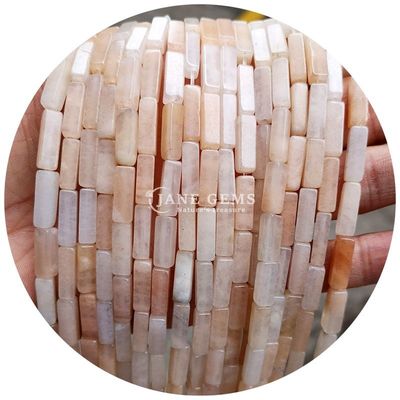 Ingrosso Genuine Perle di pietra preziosa libera Rectangular Cuboid Perle di pietra libera Spacers Accessori per gioielli Diy
