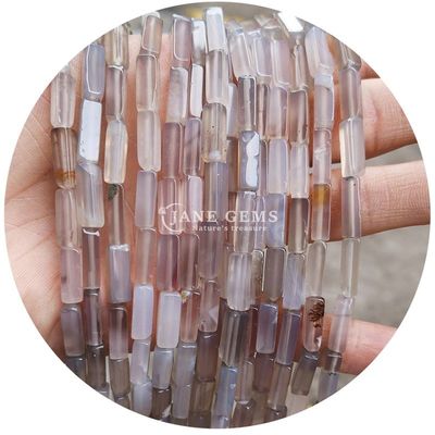 Ingrosso Genuine Perle di pietra preziosa libera Rectangular Cuboid Perle di pietra libera Spacers Accessori per gioielli Diy