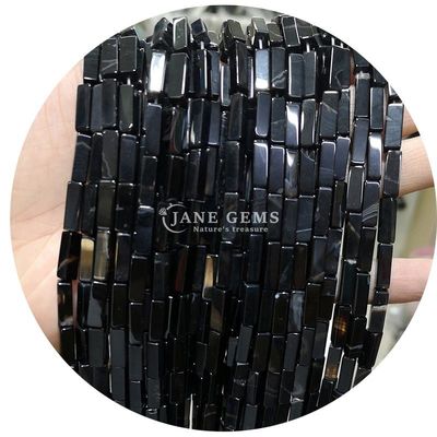 Ingrosso Genuine Perle di pietra preziosa libera Rectangular Cuboid Perle di pietra libera Spacers Accessori per gioielli Diy
